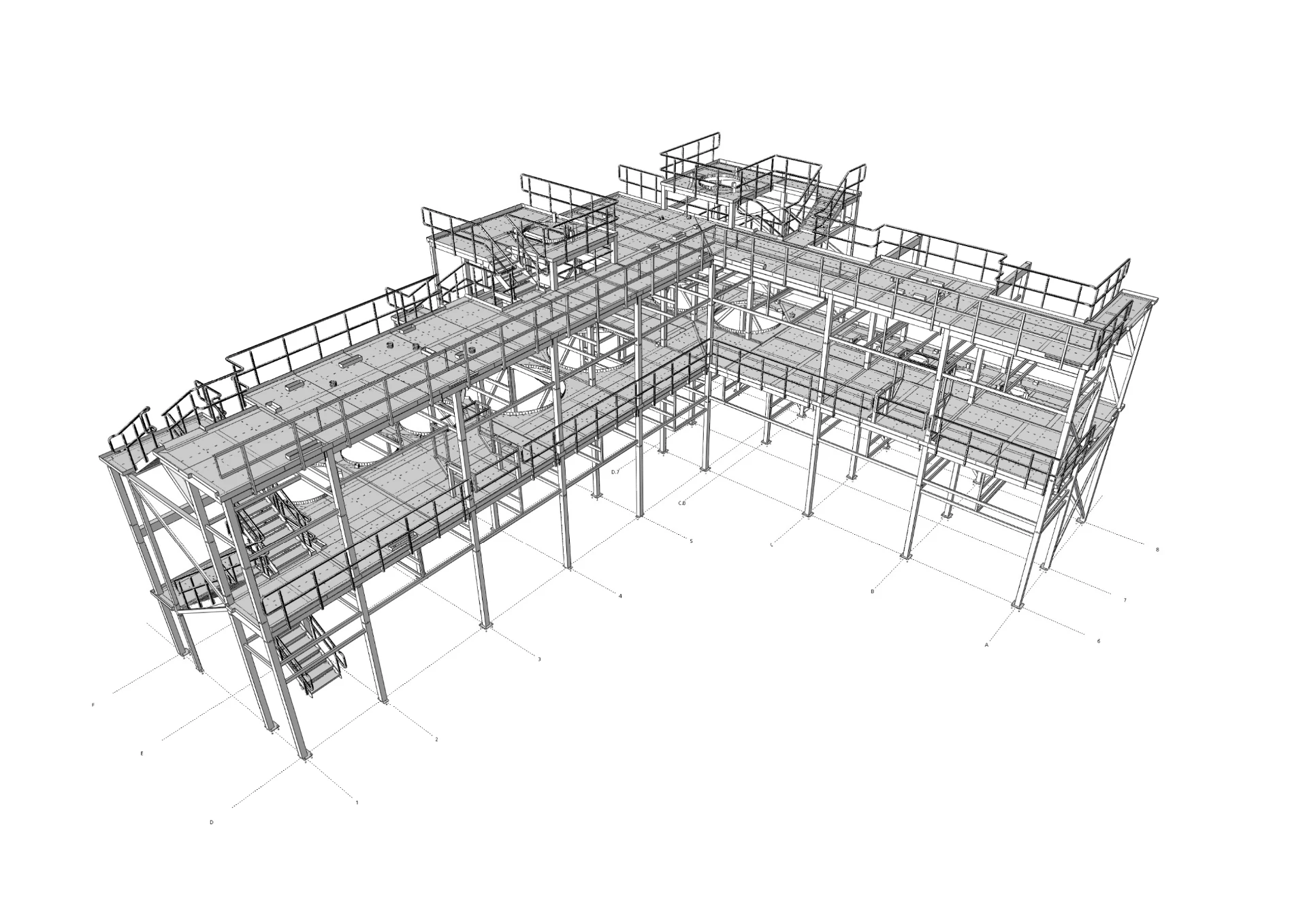 Stainless steel access platform fabricated by NoreFab